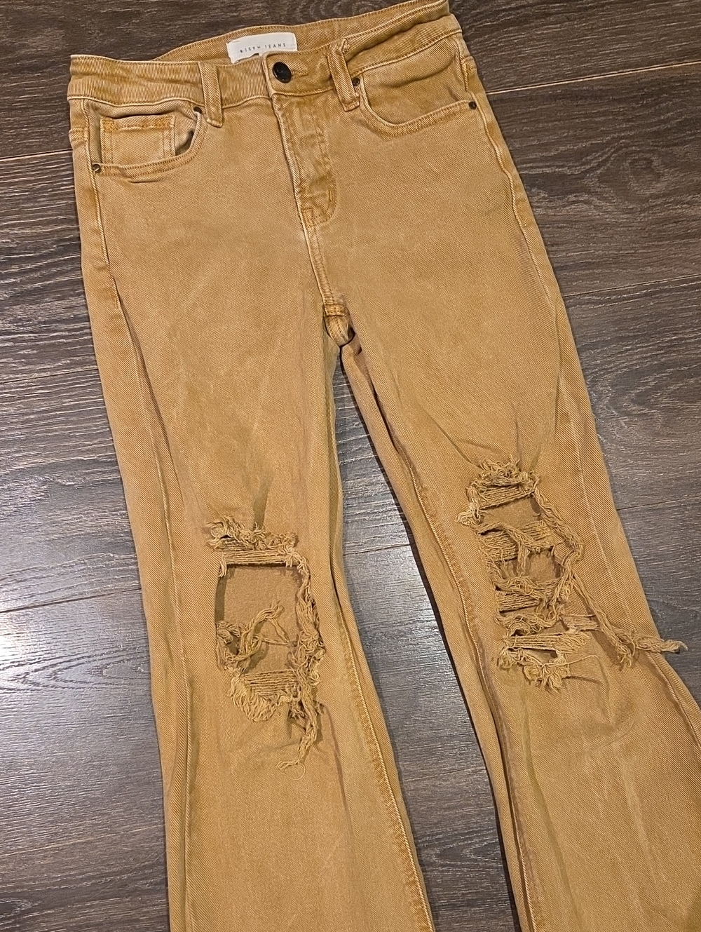 ❤️ RISEN HIGH RISE CROP FLARE JEANS, 2/3 (26) - Picture 3 of 8